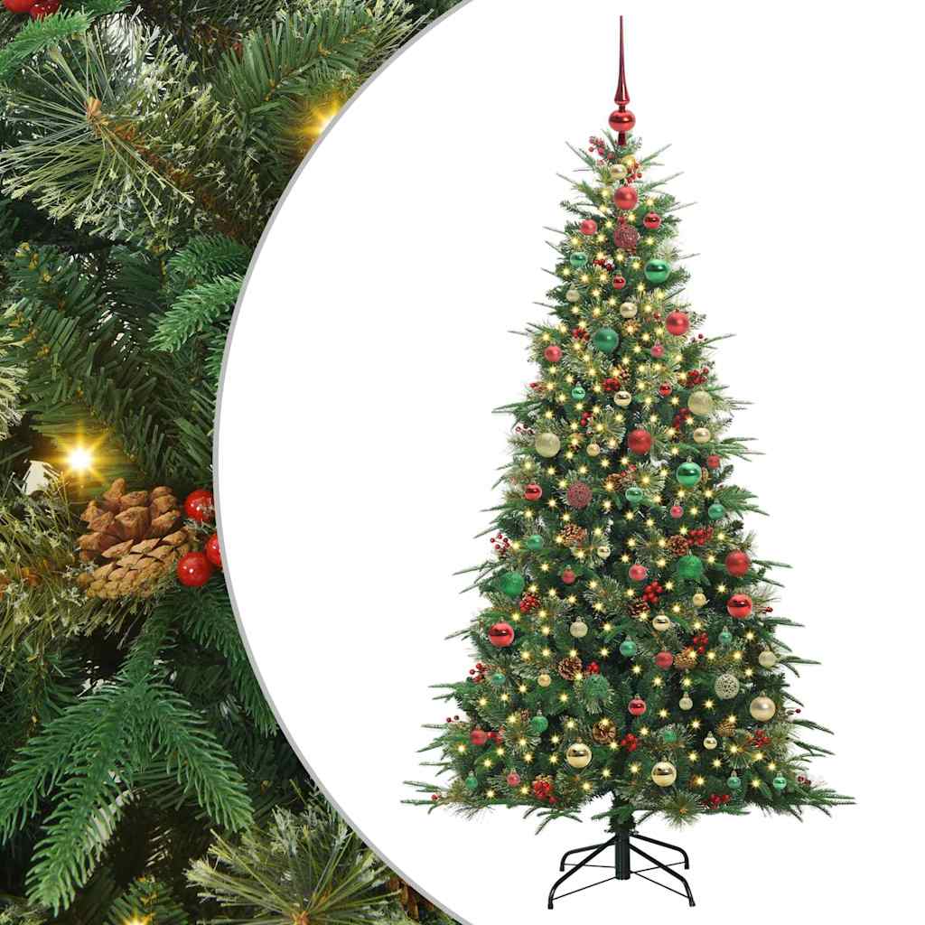 Künstlicher klappbarer Weihnachtsbaum Grün 180 cm PE und PVC