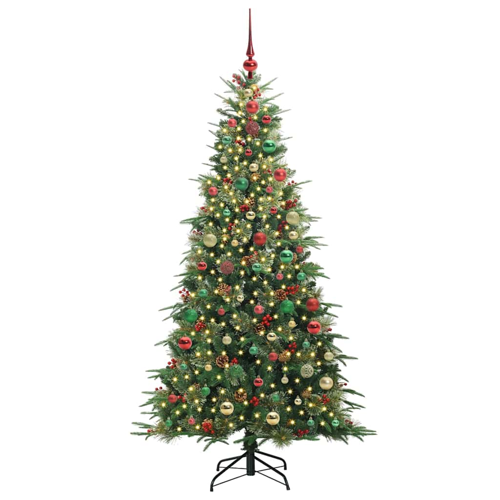 Künstlicher klappbarer Weihnachtsbaum Grün 180 cm PE und PVC