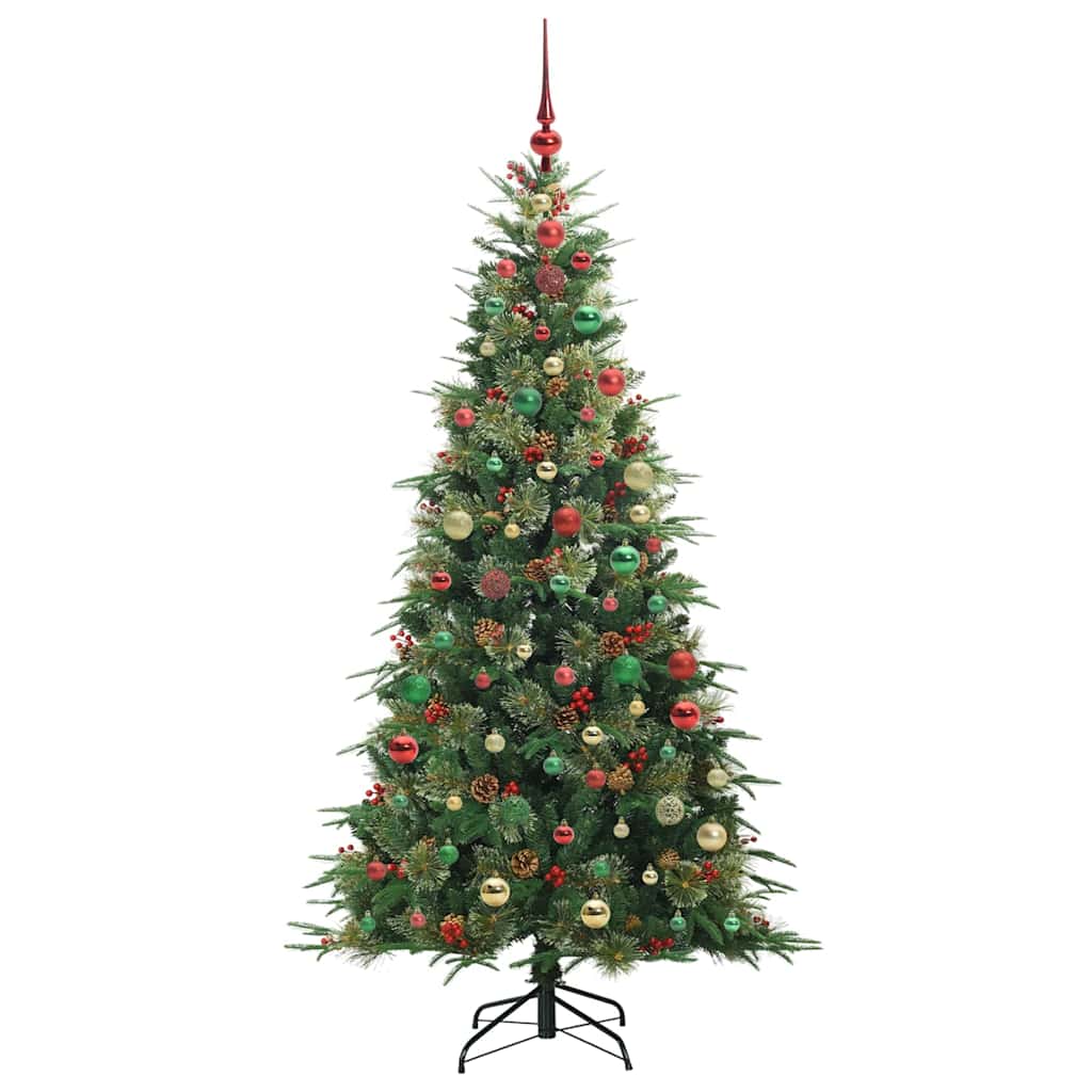 Künstlicher klappbarer Weihnachtsbaum Grün 180 cm PE und PVC