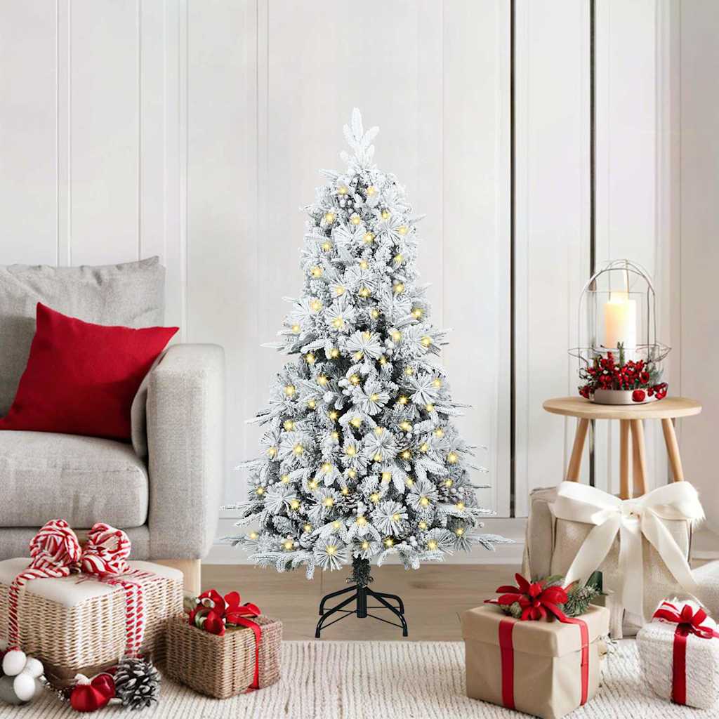 Künstlicher klappbarer Weihnachtsbaum Grün 120 cm PE und PVC