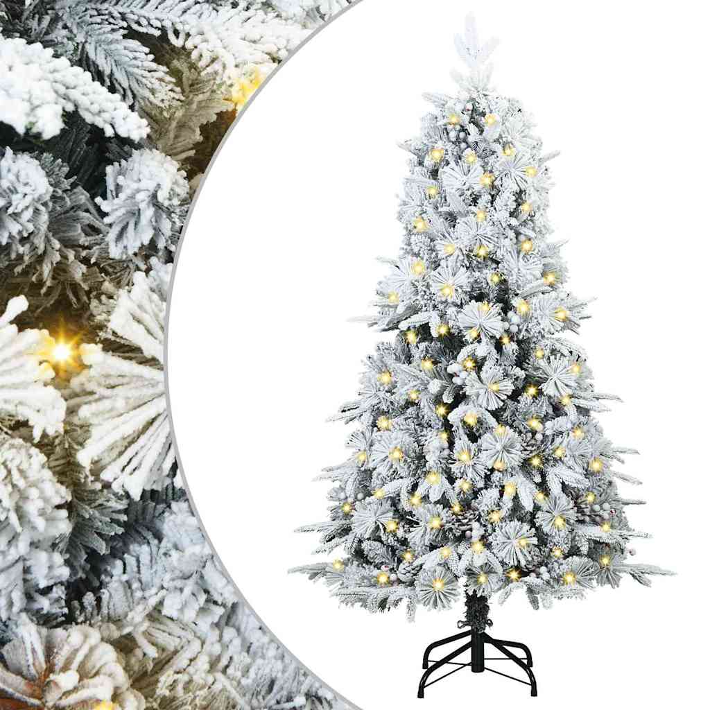 Künstlicher klappbarer Weihnachtsbaum Grün 120 cm PE und PVC