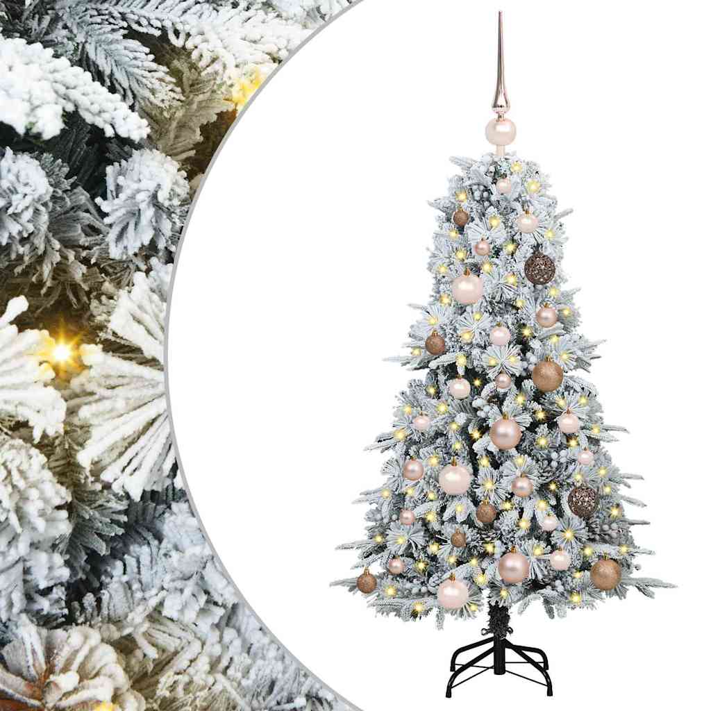 Künstlicher klappbarer Weihnachtsbaum Grün 120 cm PE und PVC