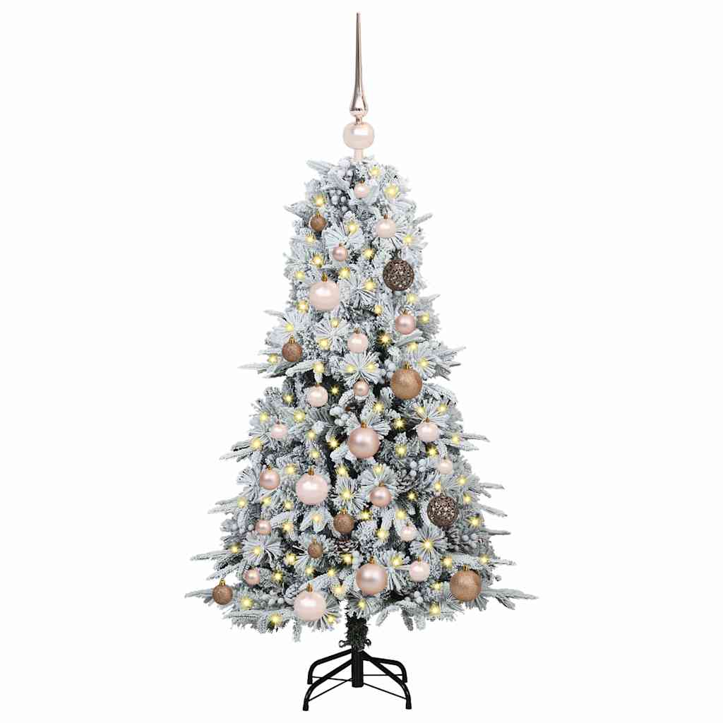 Künstlicher klappbarer Weihnachtsbaum Grün 120 cm PE und PVC