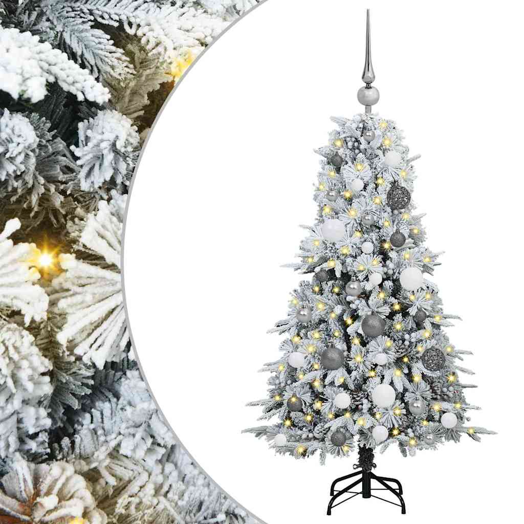 Künstlicher klappbarer Weihnachtsbaum Grün 120 cm PE und PVC