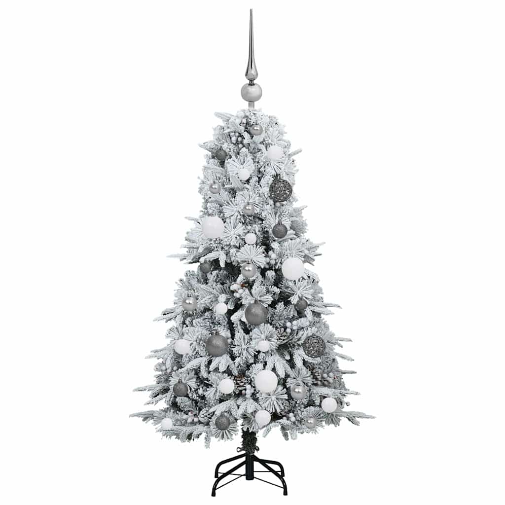 Künstlicher klappbarer Weihnachtsbaum Grün 120 cm PE und PVC