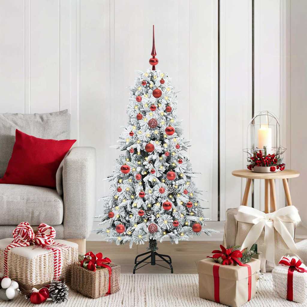 Künstlicher klappbarer Weihnachtsbaum Grün 120 cm PE und PVC