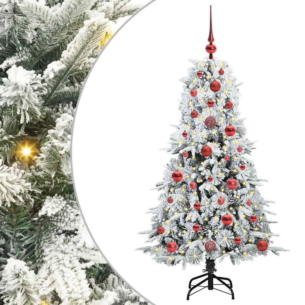 Künstlicher klappbarer Weihnachtsbaum Grün 120 cm PE und PVC