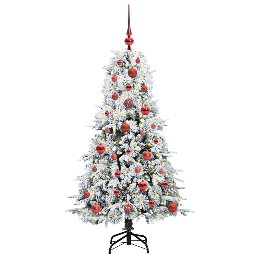 Künstlicher klappbarer Weihnachtsbaum Grün 120 cm PE und PVC