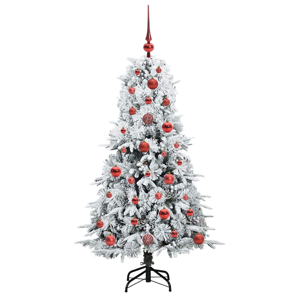 Künstlicher klappbarer Weihnachtsbaum Grün 120 cm PE und PVC