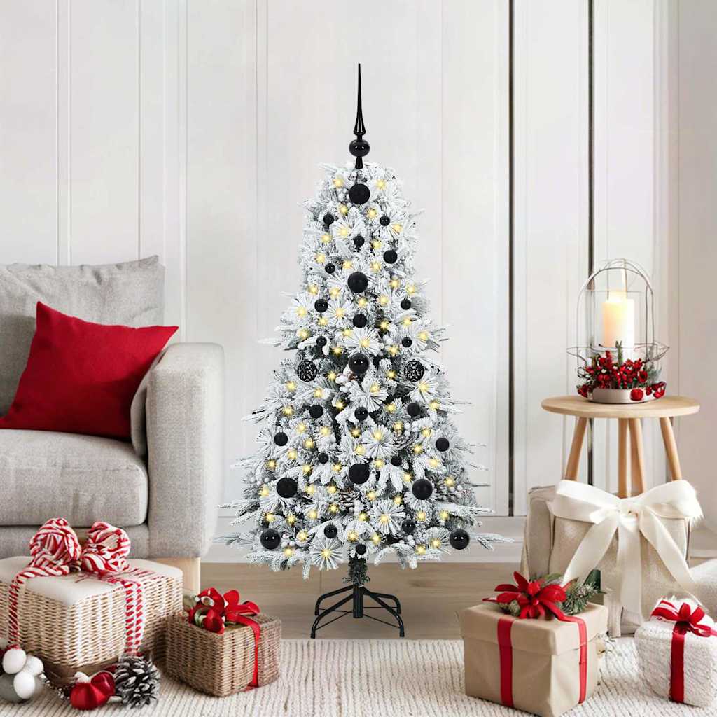 Künstlicher klappbarer Weihnachtsbaum Grün 120 cm PE und PVC