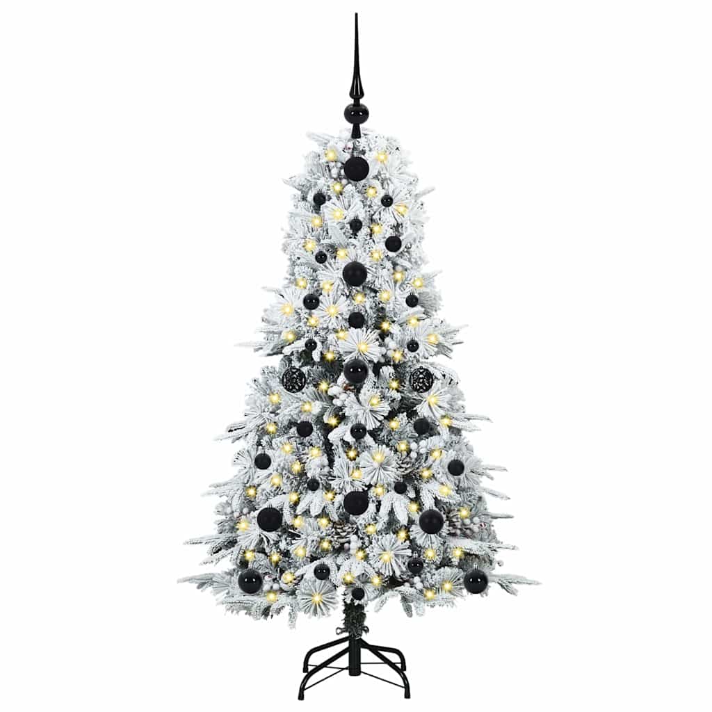 Künstlicher klappbarer Weihnachtsbaum Grün 120 cm PE und PVC