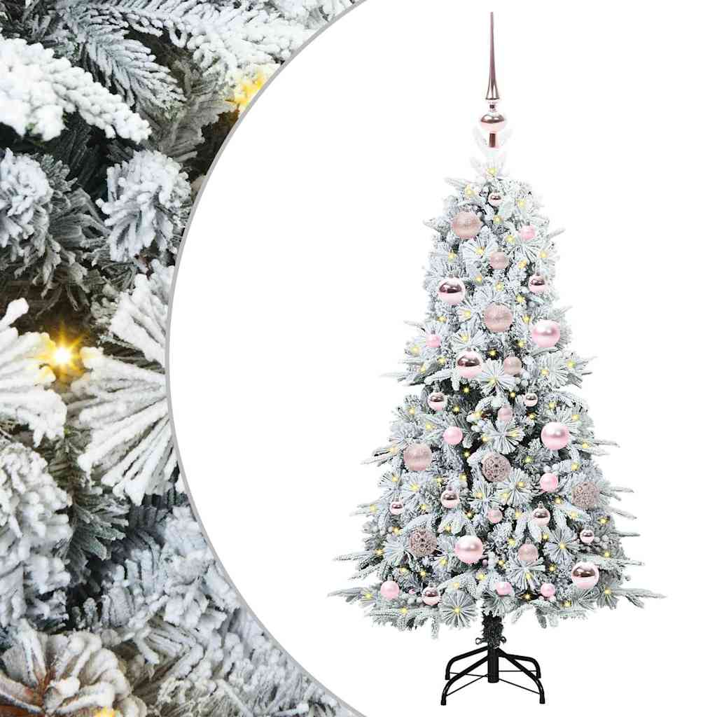 Künstlicher klappbarer Weihnachtsbaum Grün 120 cm PE und PVC
