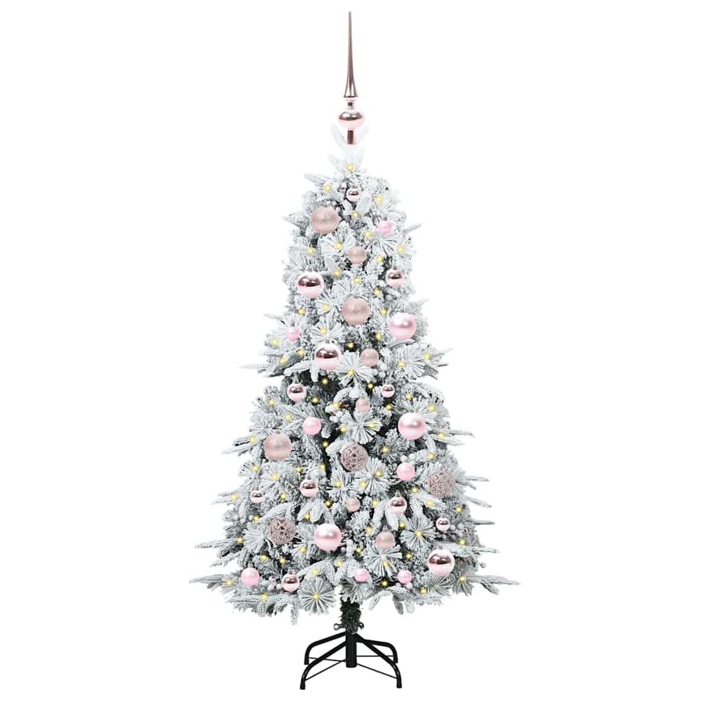 Künstlicher klappbarer Weihnachtsbaum Grün 120 cm PE und PVC