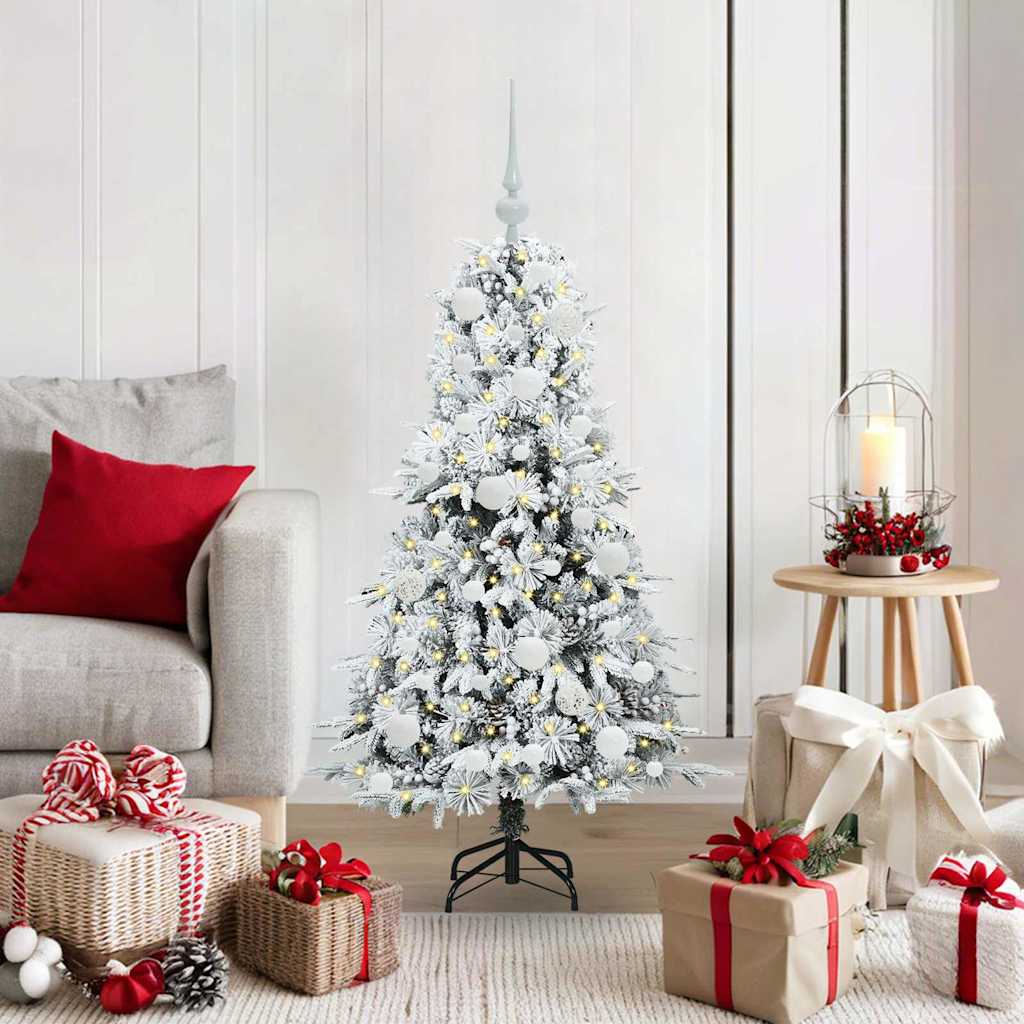 Künstlicher klappbarer Weihnachtsbaum Grün 120 cm PE und PVC