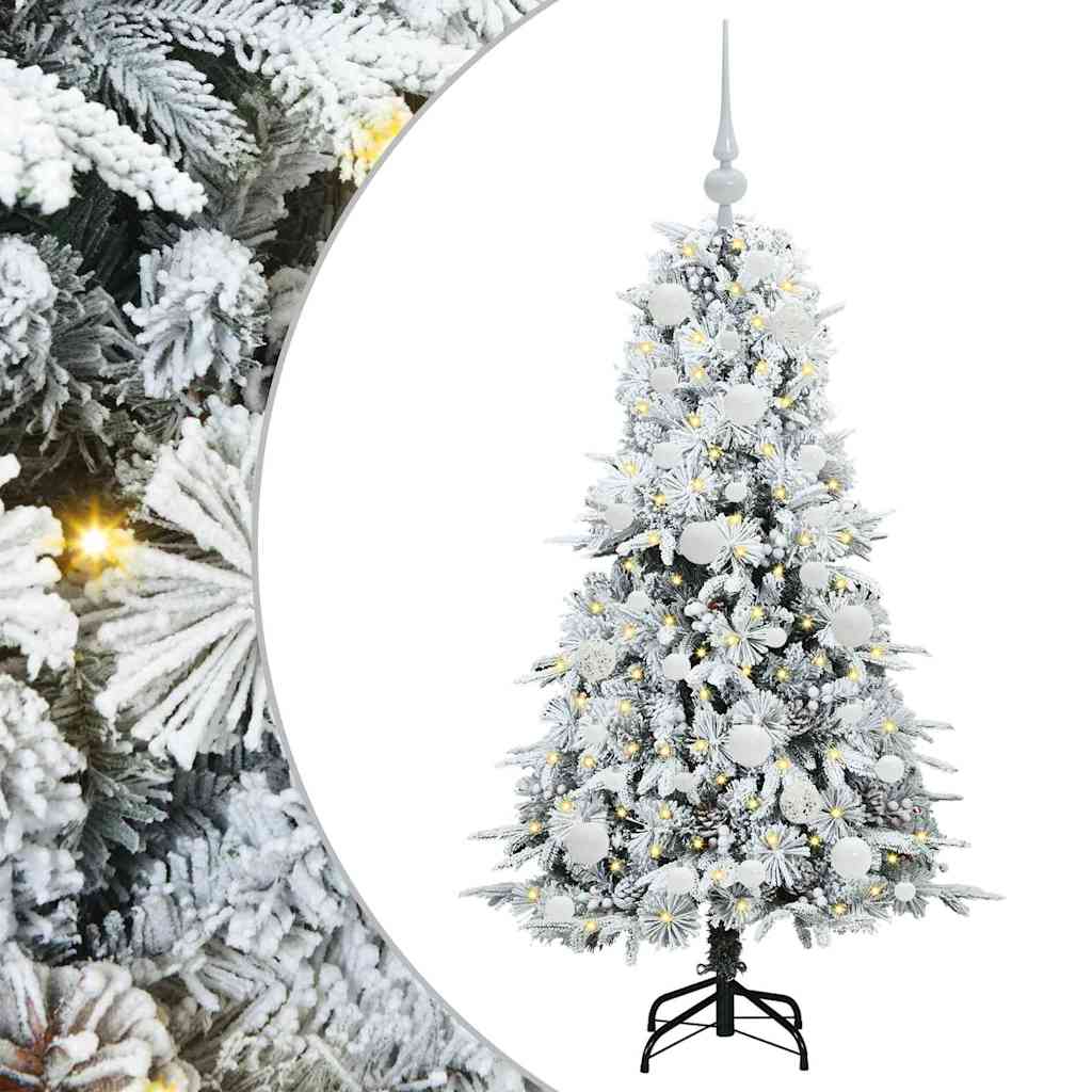 Künstlicher klappbarer Weihnachtsbaum Grün 120 cm PE und PVC