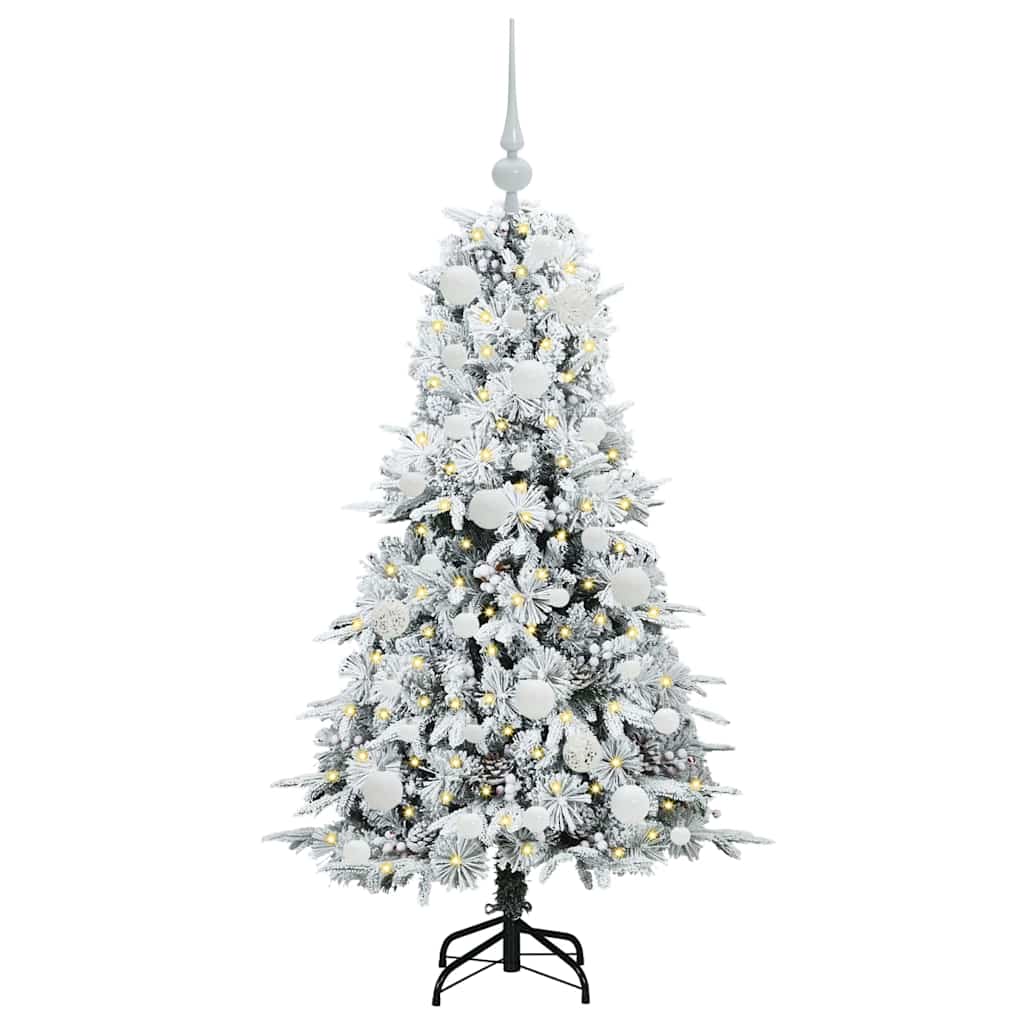 Künstlicher klappbarer Weihnachtsbaum Grün 120 cm PE und PVC