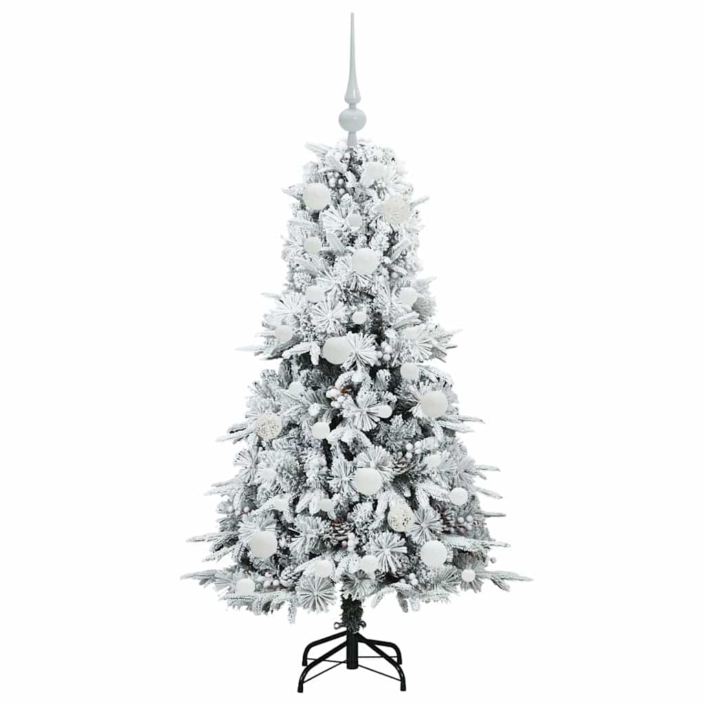 Künstlicher klappbarer Weihnachtsbaum Grün 120 cm PE und PVC
