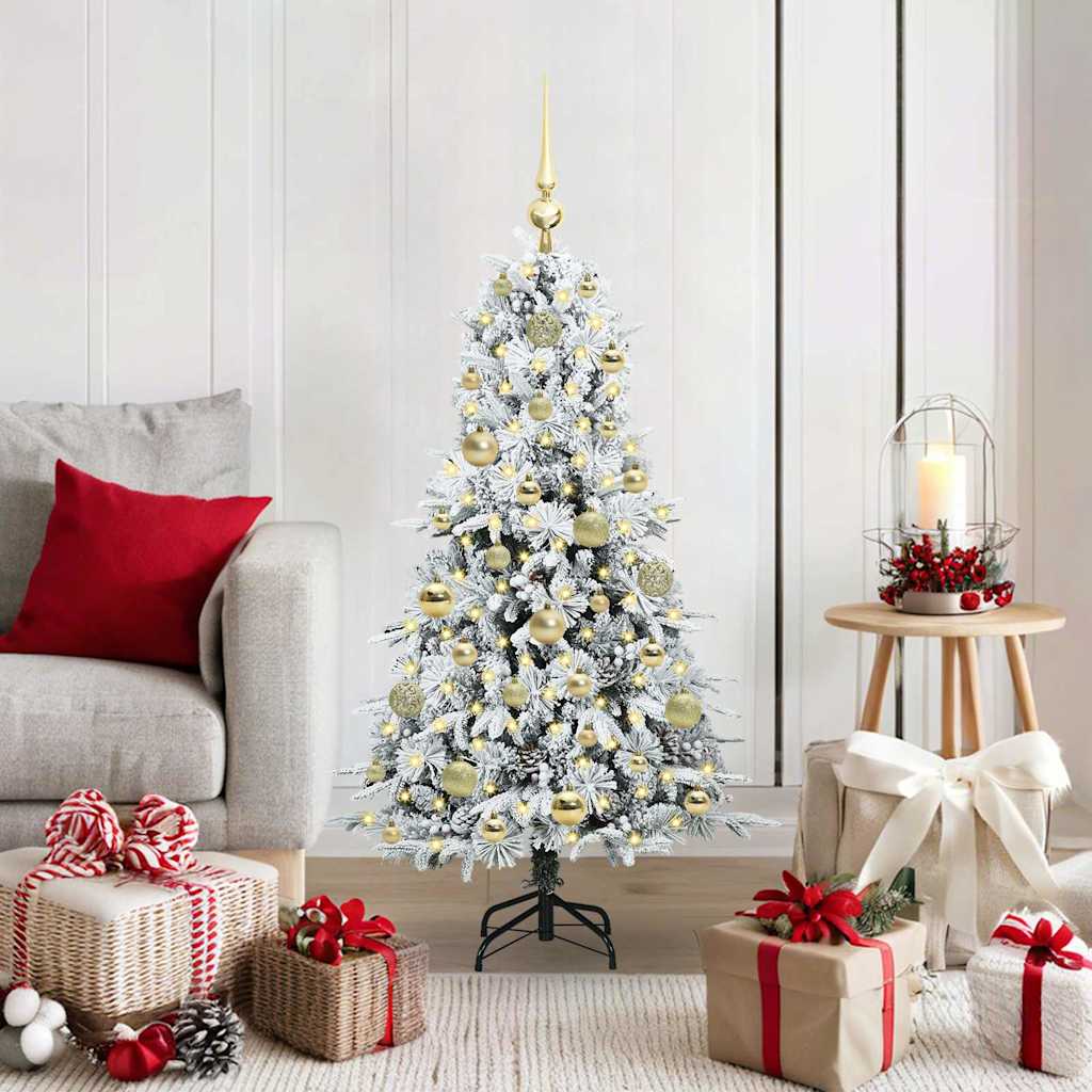 Künstlicher klappbarer Weihnachtsbaum Grün 120 cm PE und PVC