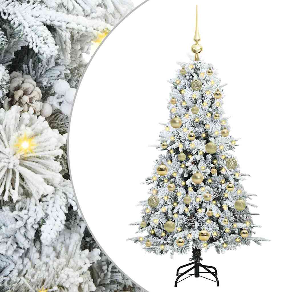 Künstlicher klappbarer Weihnachtsbaum Grün 120 cm PE und PVC