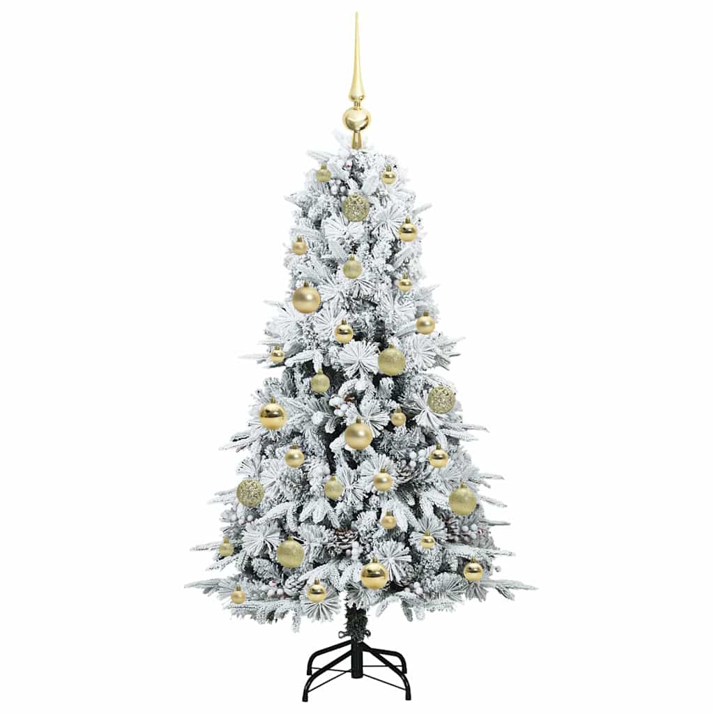 Künstlicher klappbarer Weihnachtsbaum Grün 120 cm PE und PVC