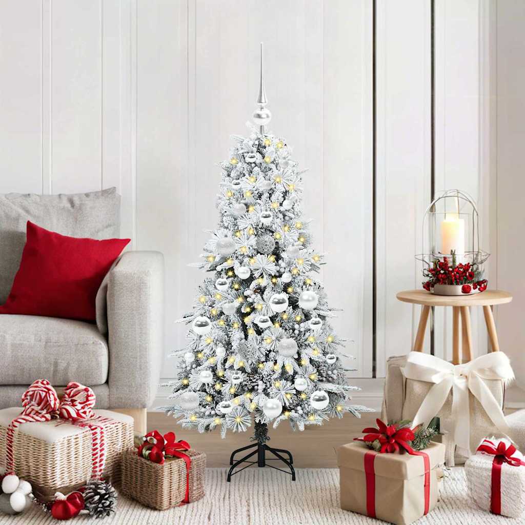 Künstlicher klappbarer Weihnachtsbaum Grün 120 cm PE und PVC