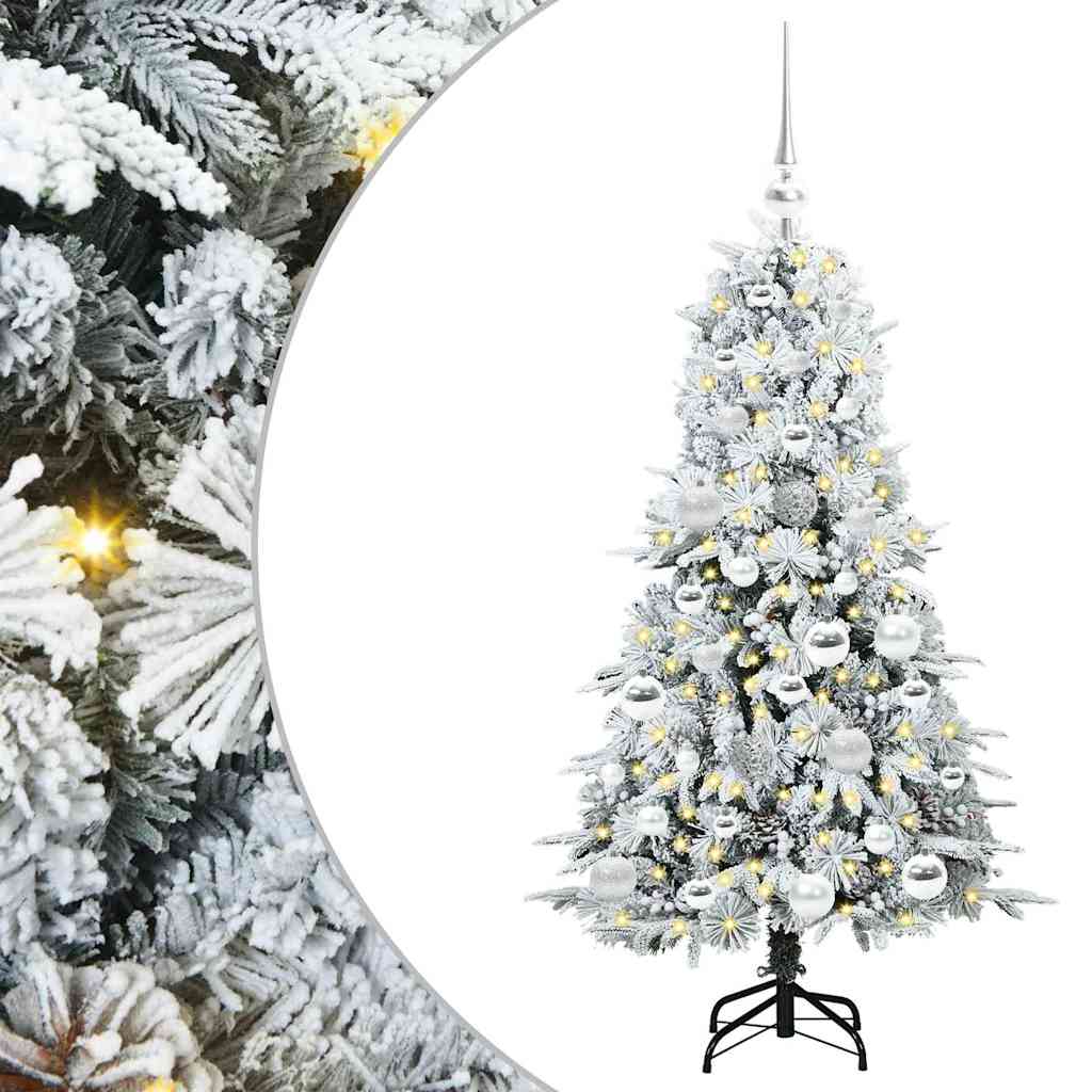 Künstlicher klappbarer Weihnachtsbaum Grün 120 cm PE und PVC