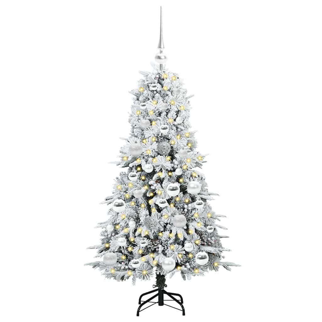 Künstlicher klappbarer Weihnachtsbaum Grün 120 cm PE und PVC