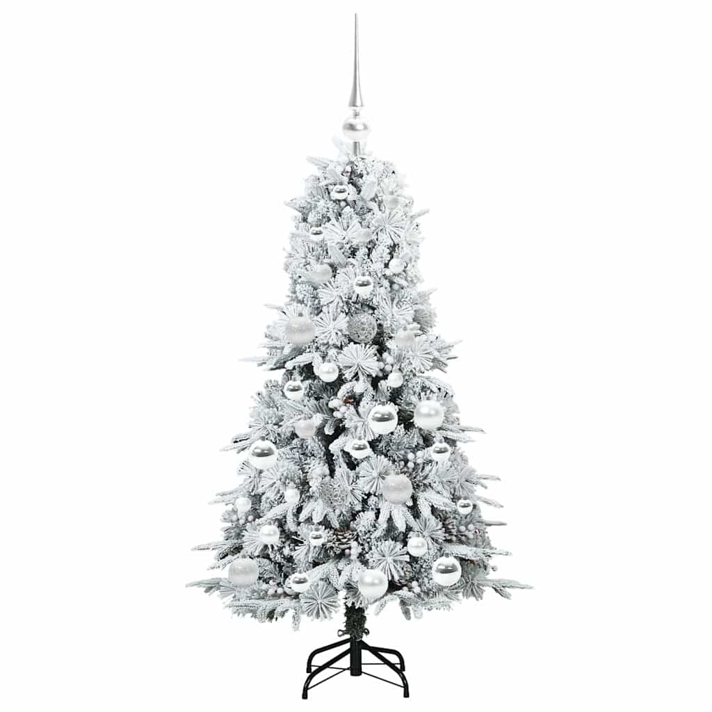 Künstlicher klappbarer Weihnachtsbaum Grün 120 cm PE und PVC