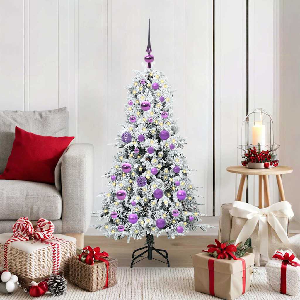 Künstlicher klappbarer Weihnachtsbaum Grün 120 cm PE und PVC