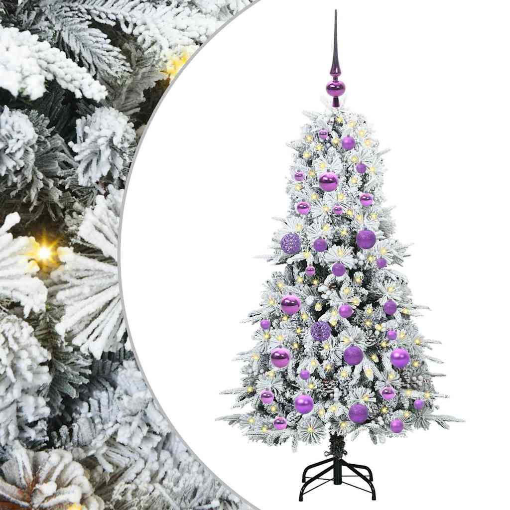 Künstlicher klappbarer Weihnachtsbaum Grün 120 cm PE und PVC