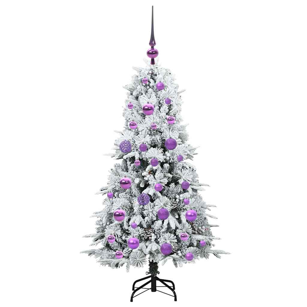 Künstlicher klappbarer Weihnachtsbaum Grün 120 cm PE und PVC