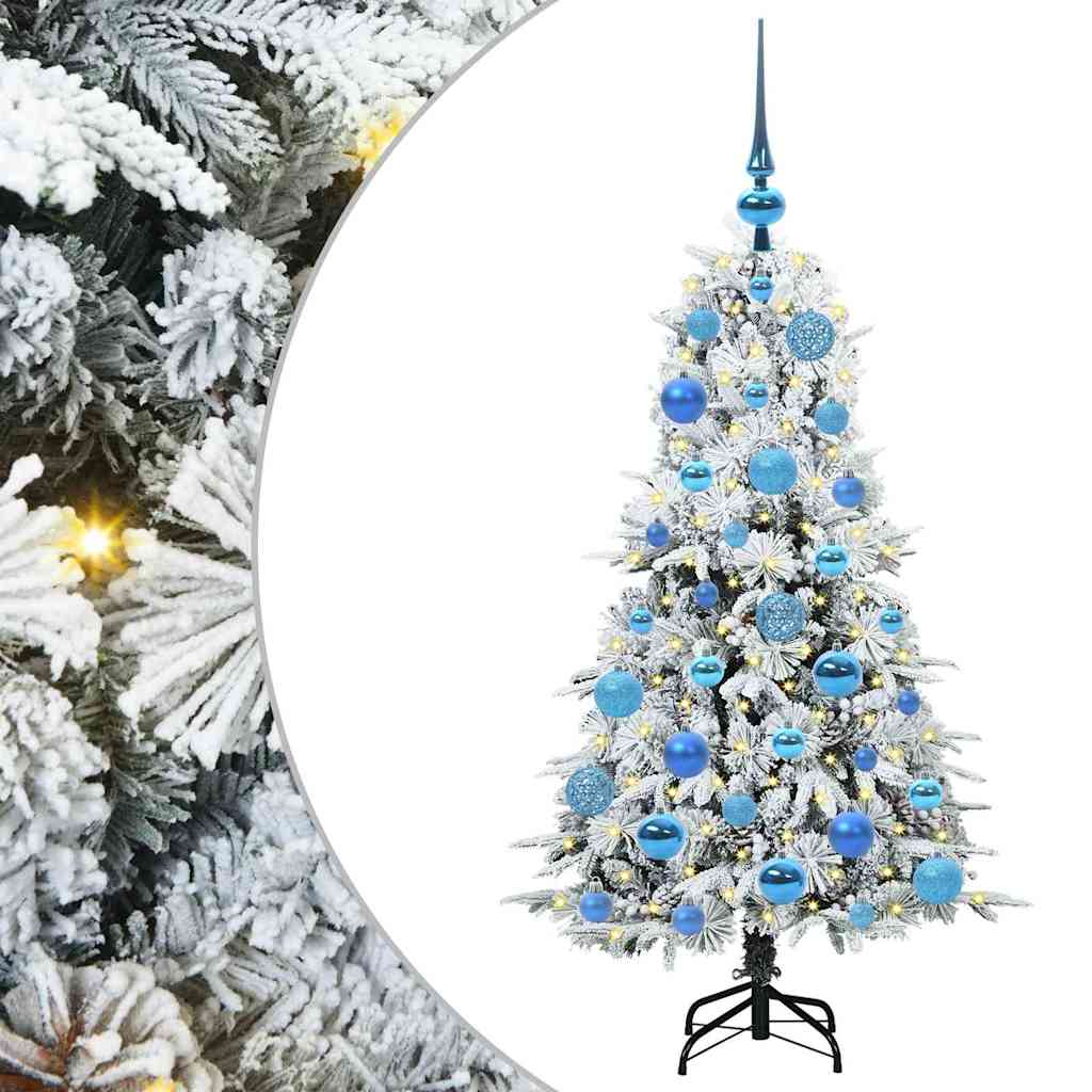 Künstlicher klappbarer Weihnachtsbaum Grün 120 cm PE und PVC
