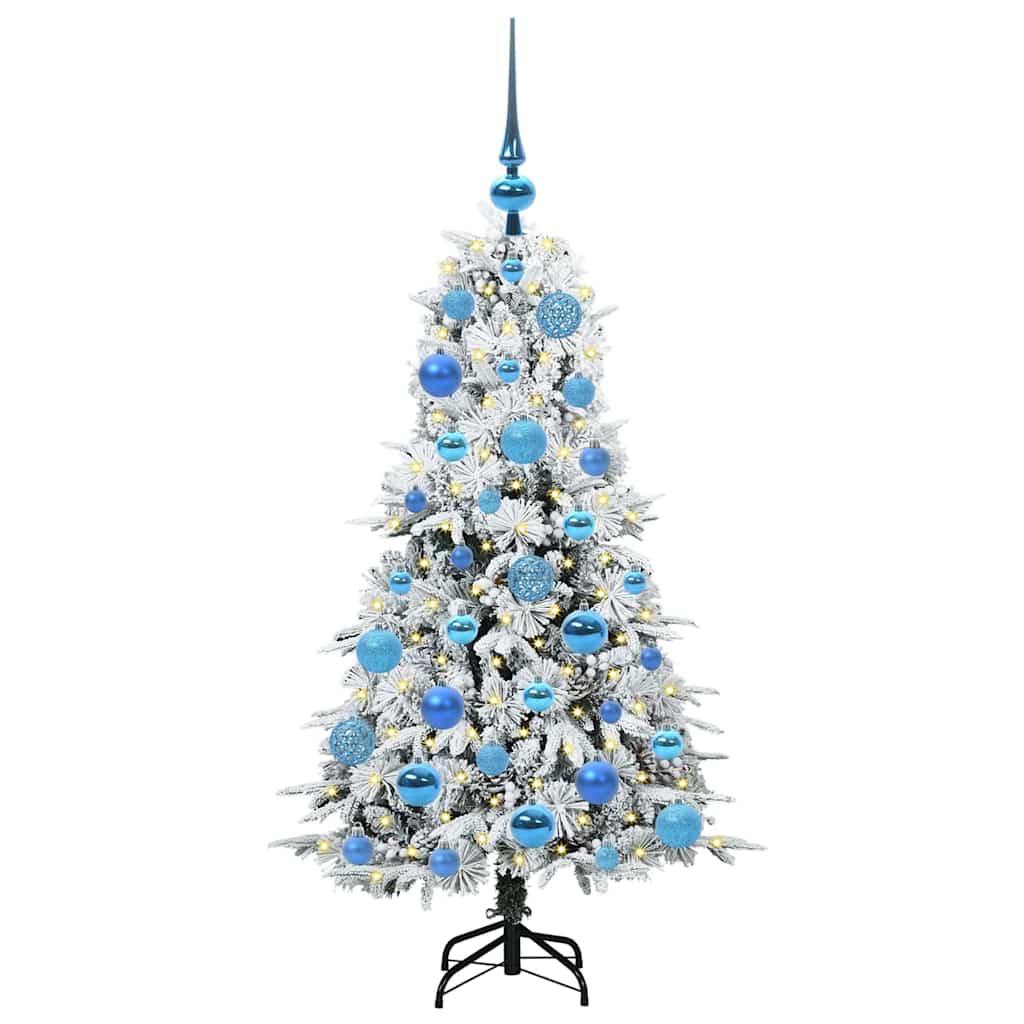 Künstlicher klappbarer Weihnachtsbaum Grün 120 cm PE und PVC