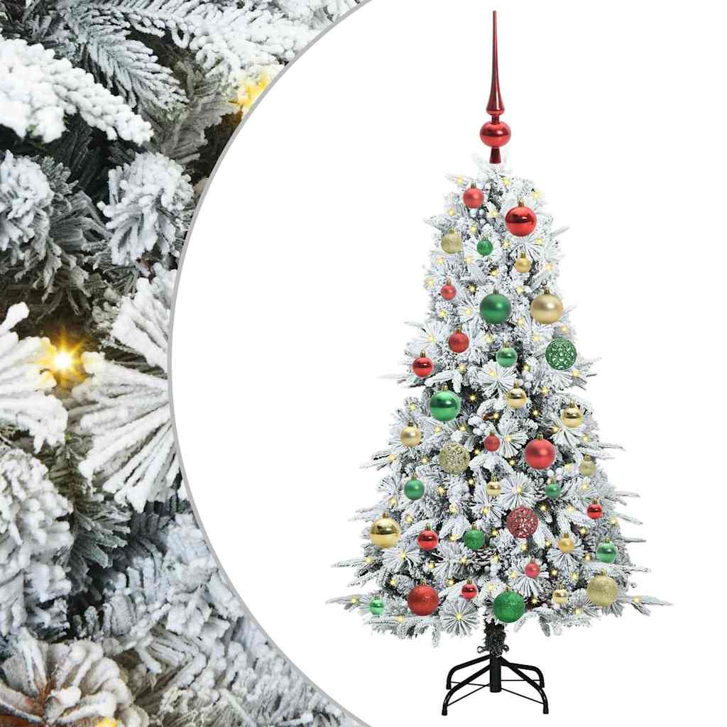 Künstlicher klappbarer Weihnachtsbaum Grün 120 cm PE und PVC
