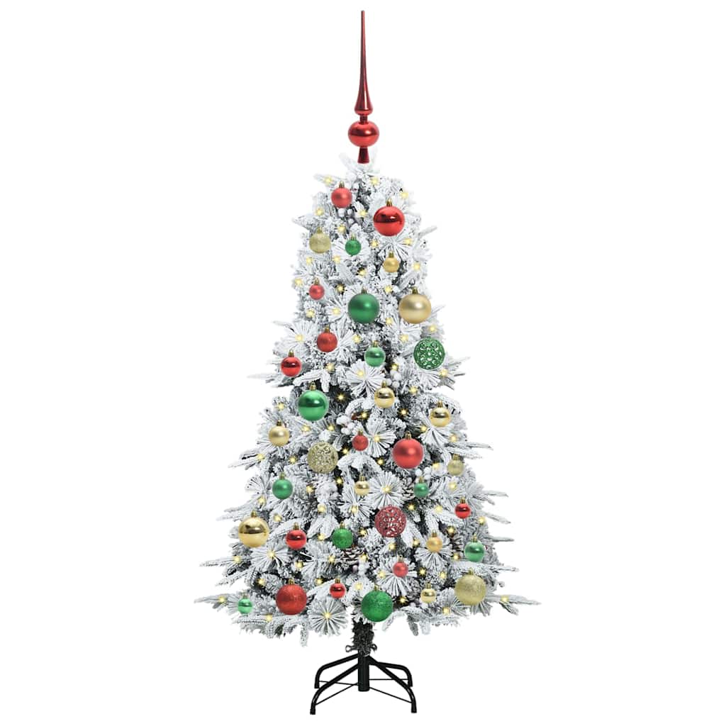 Künstlicher klappbarer Weihnachtsbaum Grün 120 cm PE und PVC