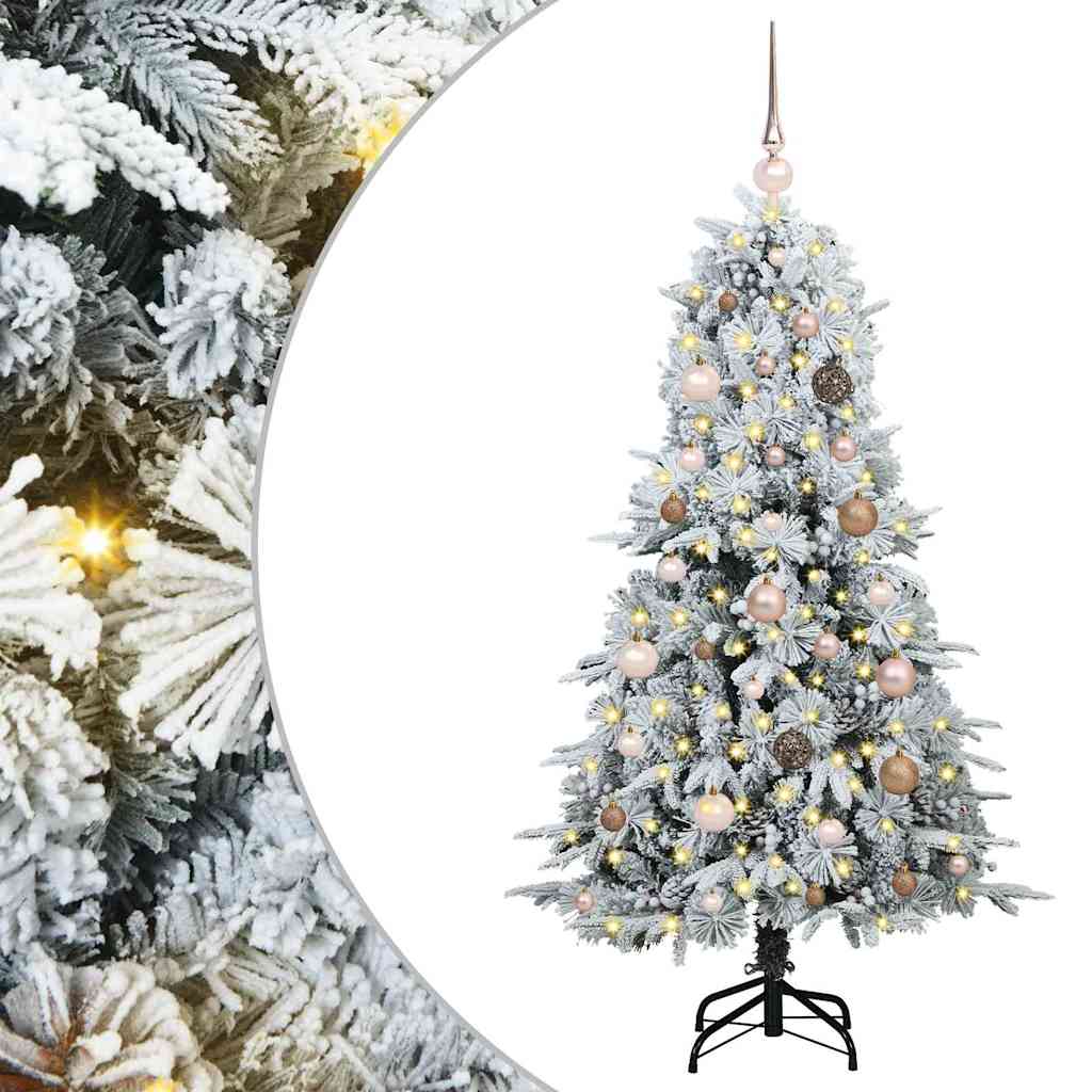 Künstlicher klappbarer Weihnachtsbaum Grün 150 cm PE und PVC