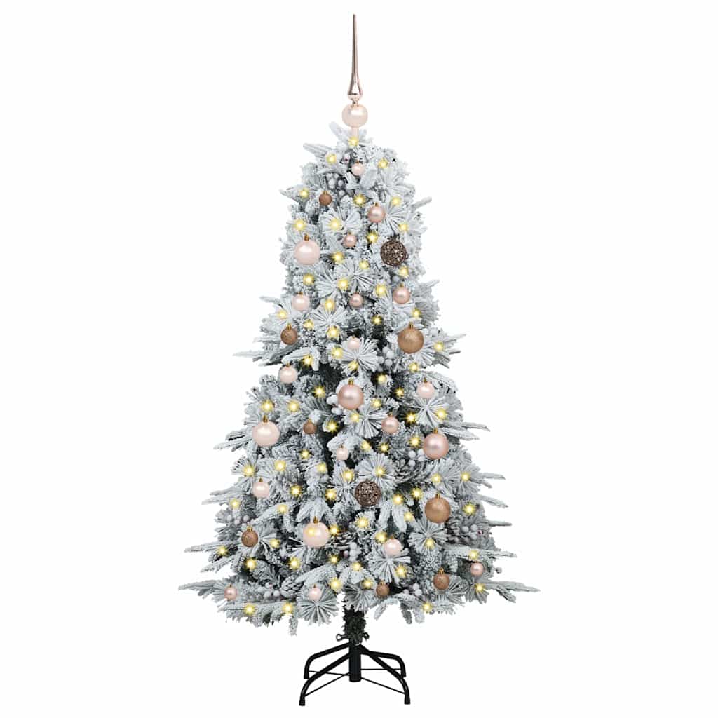 Künstlicher klappbarer Weihnachtsbaum Grün 150 cm PE und PVC