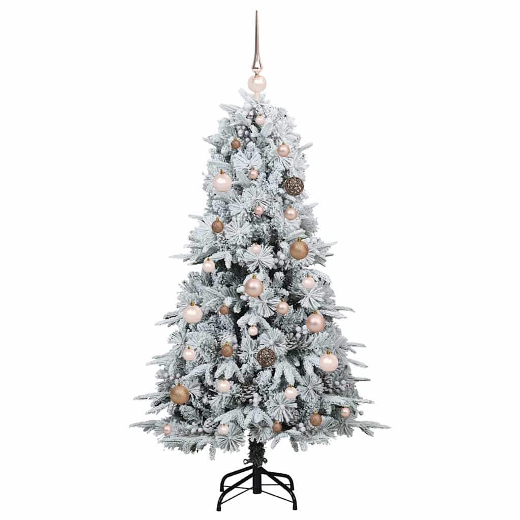 Künstlicher klappbarer Weihnachtsbaum Grün 150 cm PE und PVC