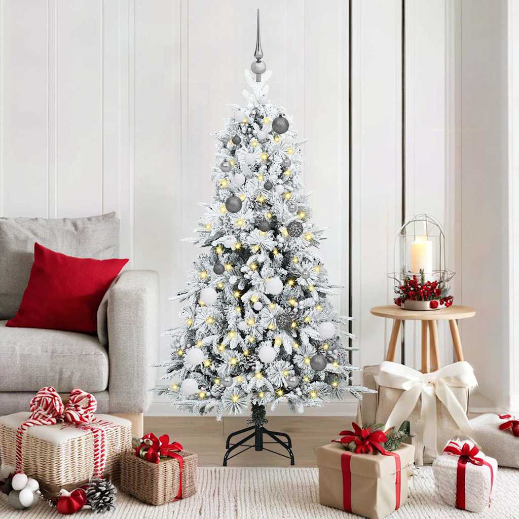 Künstlicher klappbarer Weihnachtsbaum Grün 150 cm PE und PVC