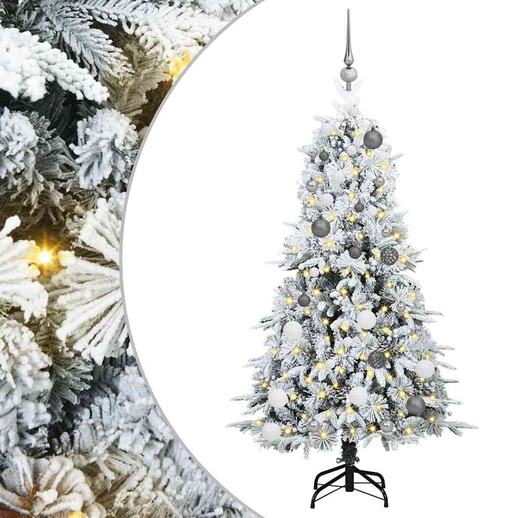 Künstlicher klappbarer Weihnachtsbaum Grün 150 cm PE und PVC