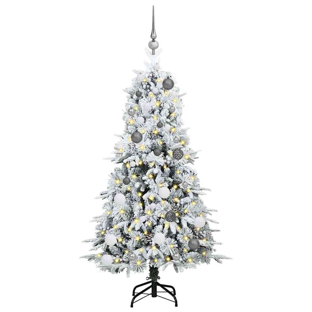 Künstlicher klappbarer Weihnachtsbaum Grün 150 cm PE und PVC