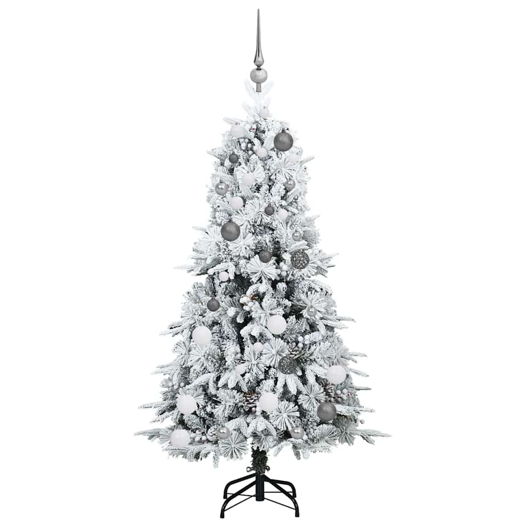 Künstlicher klappbarer Weihnachtsbaum Grün 150 cm PE und PVC