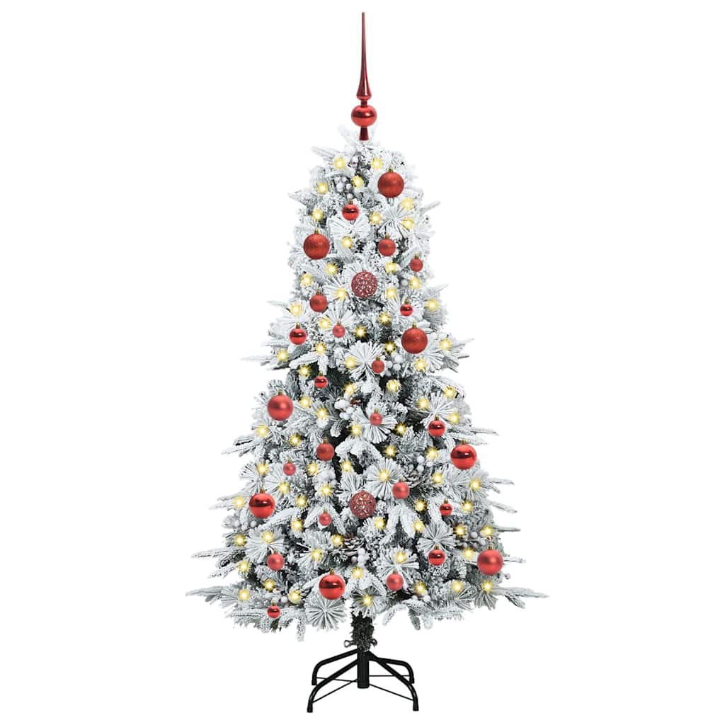 Künstlicher klappbarer Weihnachtsbaum Grün 150 cm PE und PVC
