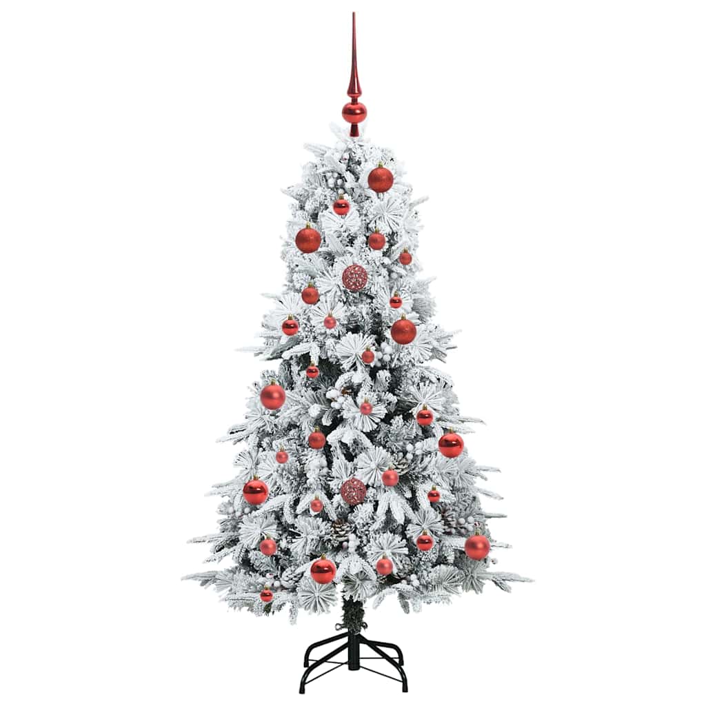 Künstlicher klappbarer Weihnachtsbaum Grün 150 cm PE und PVC