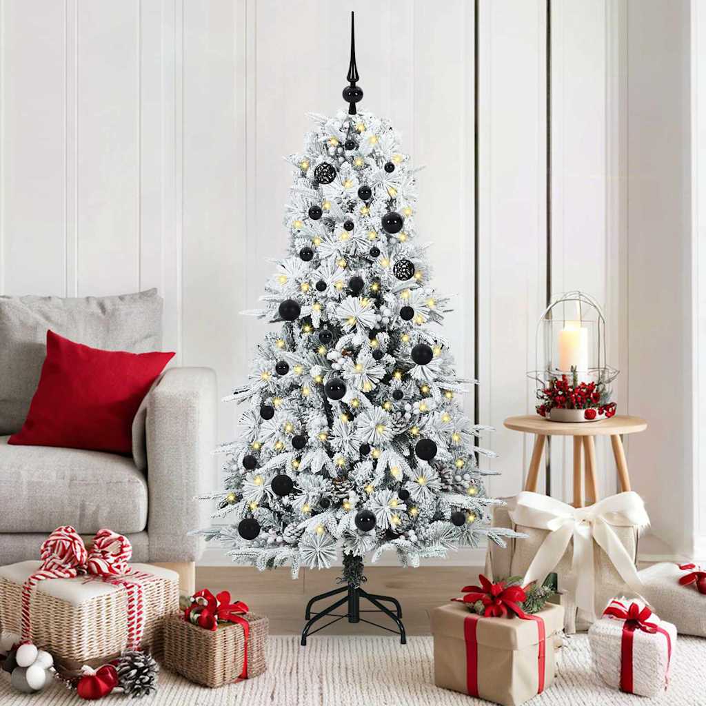 Künstlicher klappbarer Weihnachtsbaum Grün 150 cm PE und PVC