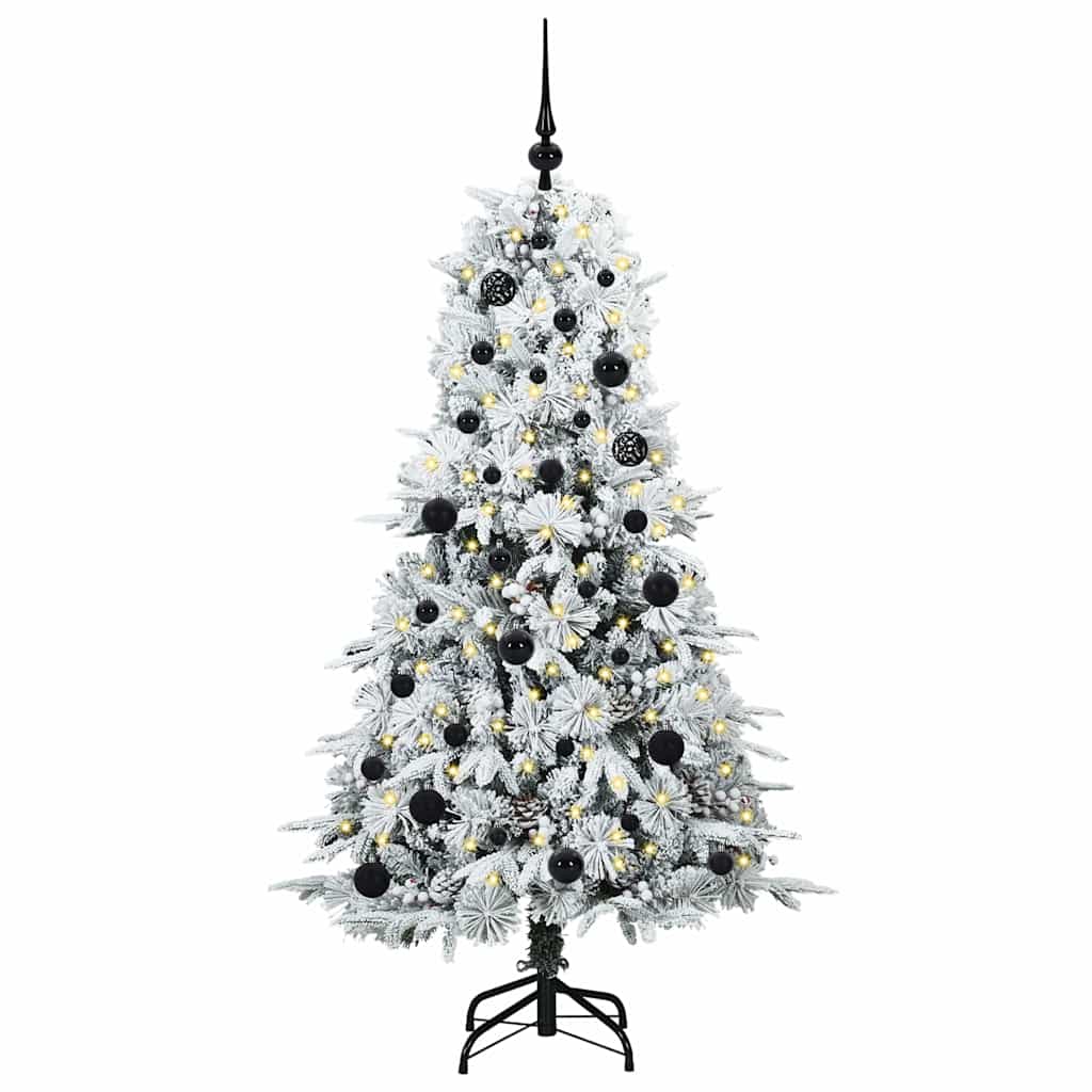 Künstlicher klappbarer Weihnachtsbaum Grün 150 cm PE und PVC