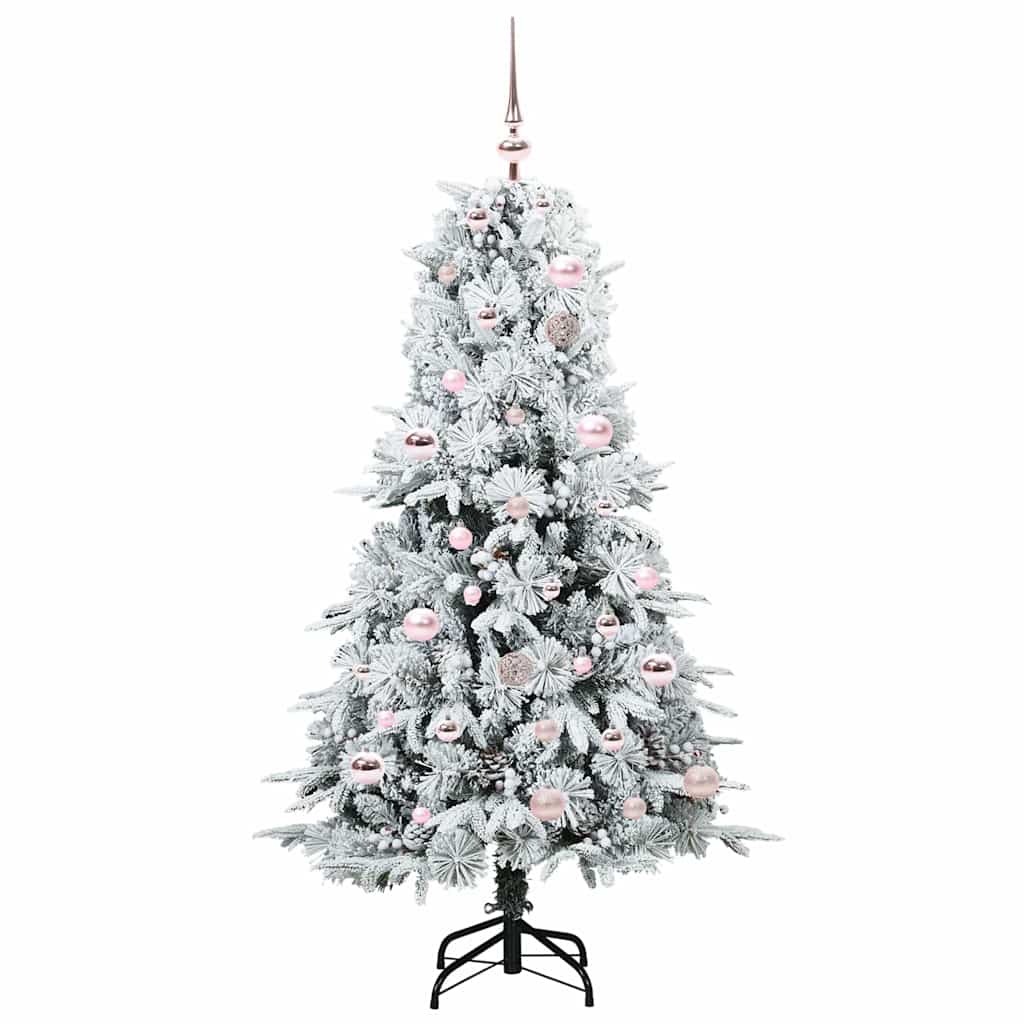 Künstlicher klappbarer Weihnachtsbaum Grün 150 cm PE und PVC