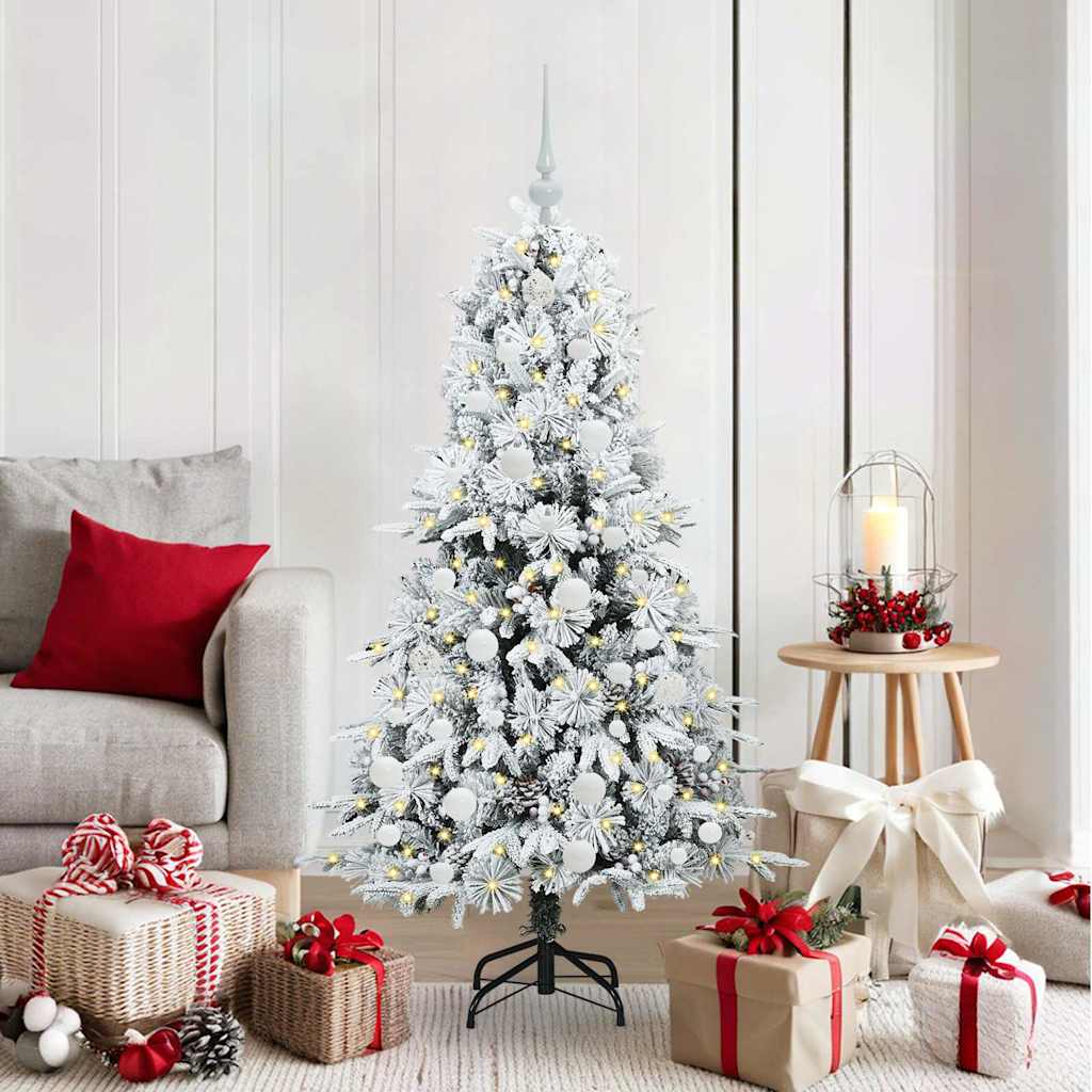Künstlicher klappbarer Weihnachtsbaum Grün 150 cm PE und PVC