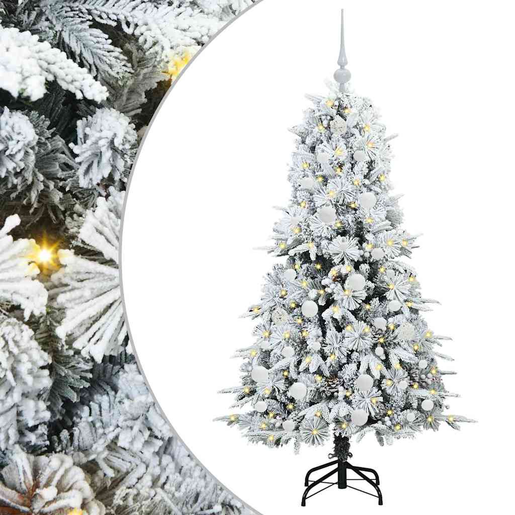 Künstlicher klappbarer Weihnachtsbaum Grün 150 cm PE und PVC