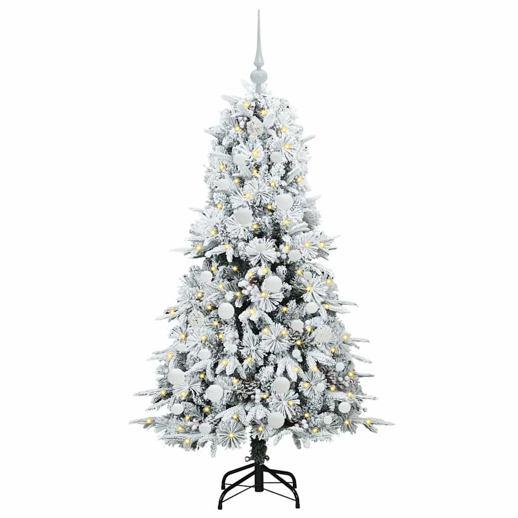 Künstlicher klappbarer Weihnachtsbaum Grün 150 cm PE und PVC